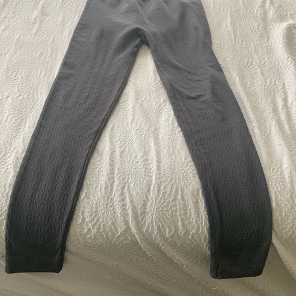 Gray fleece lined leggings - Picture 3 of 3